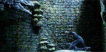 Harry killing the Basilisk.gif