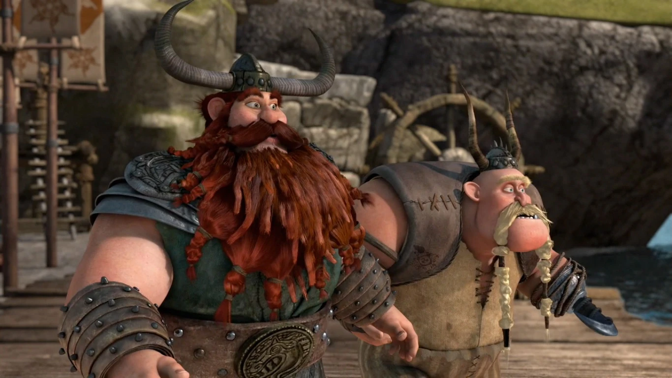 Image Stoick and Gobber having seen Hiccup land in the forest.jpg