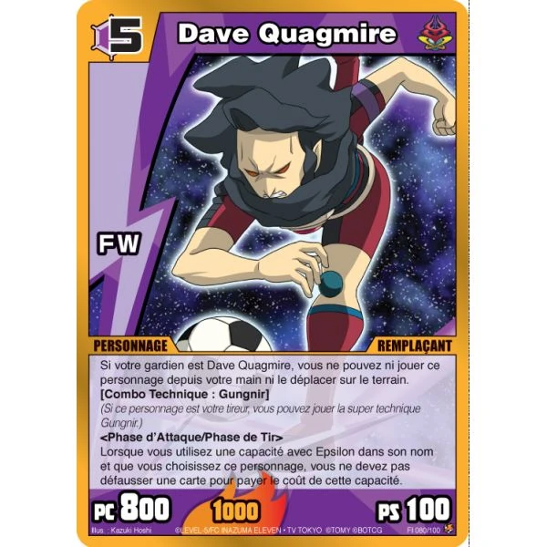 comment avoir dave quagmire dans inazuma eleven 3