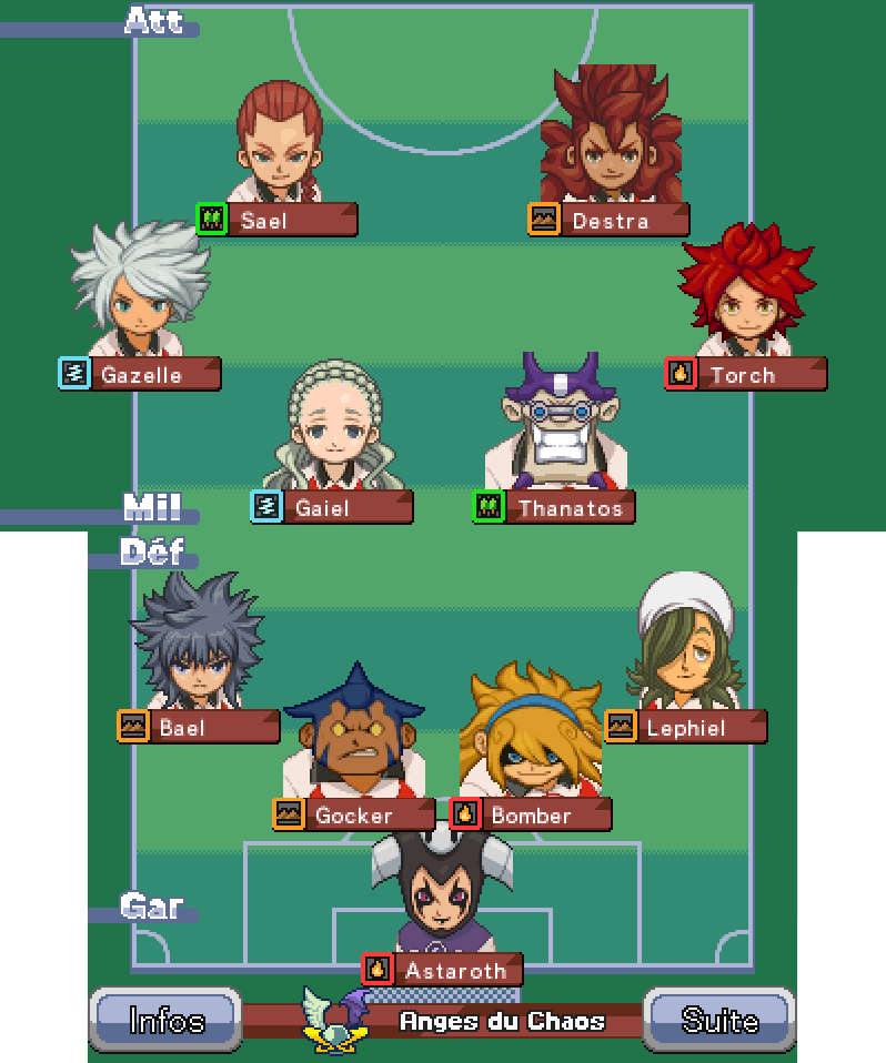 inazuma eleven 2 comment avoir les joueur de chaos