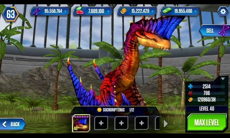 Level 40 Dinosaurs | Jurassic World The mobile game Wikia | Fandom