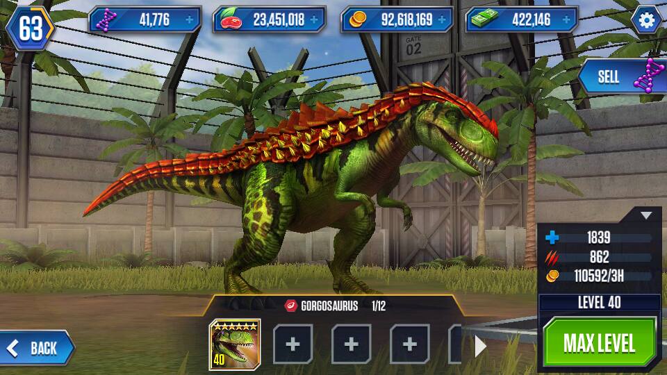 Gorgosaurus | Jurassic World The mobile game Wikia ...