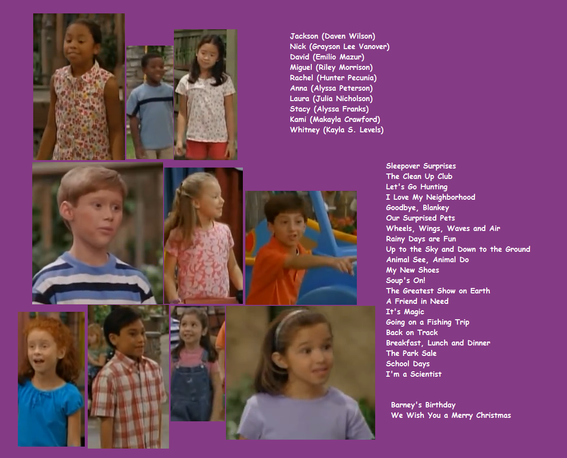 Image A Silly Picture Of 10 Kids In Season 9 Of Barneypng Kids