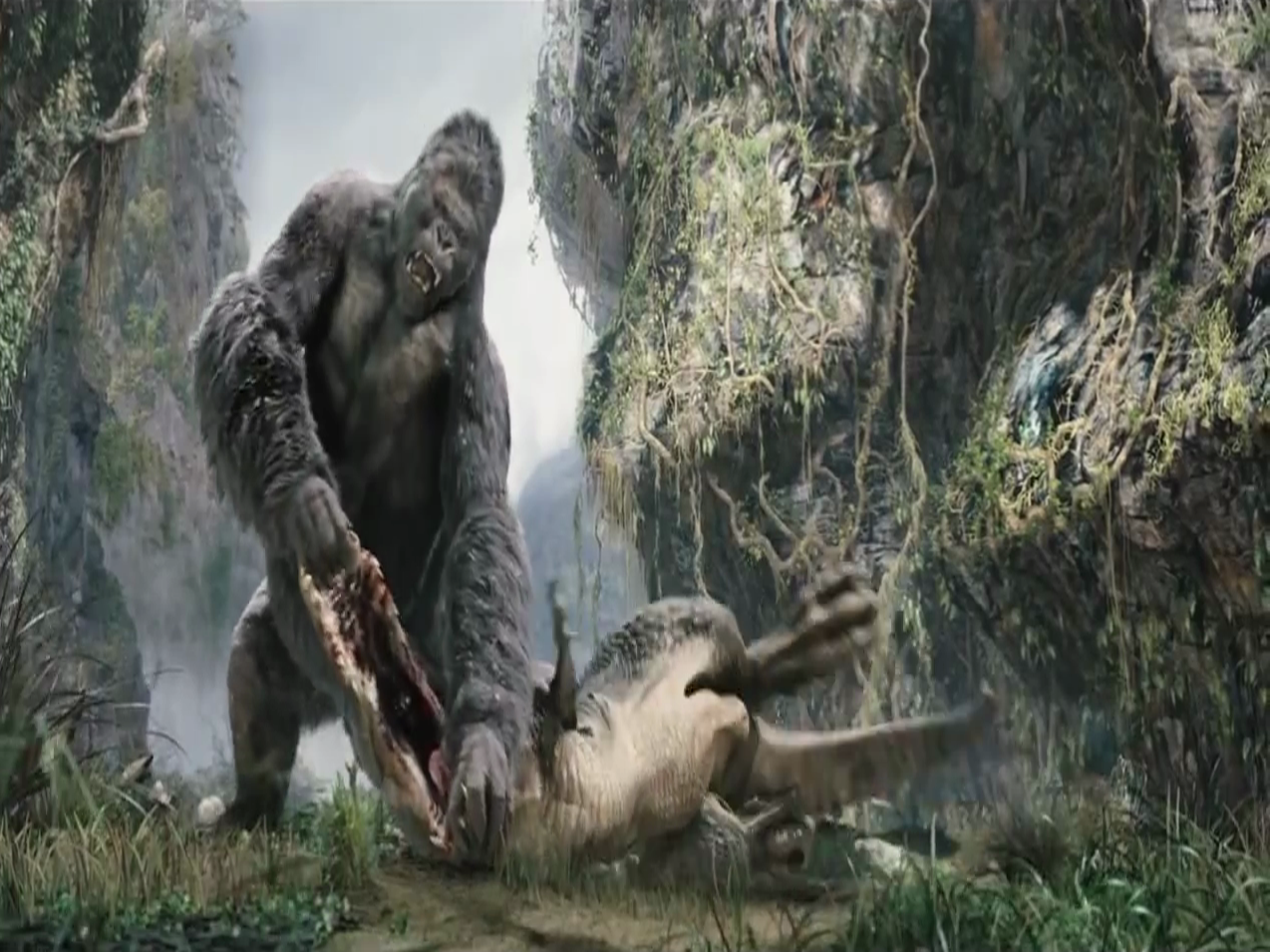 king kong vs v rex statue