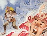 Wayan fighting Kai