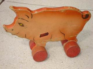 Image result for wooden pig