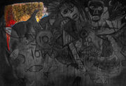 Mural - colony with leader