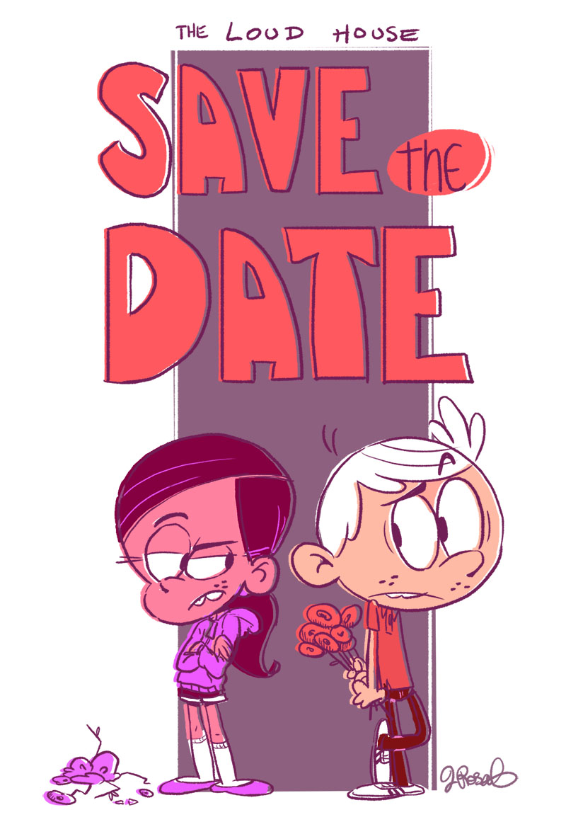 Image The Loud House Save The Date Lincoln And Ronnie Anne Santiago Love Interest Wiki