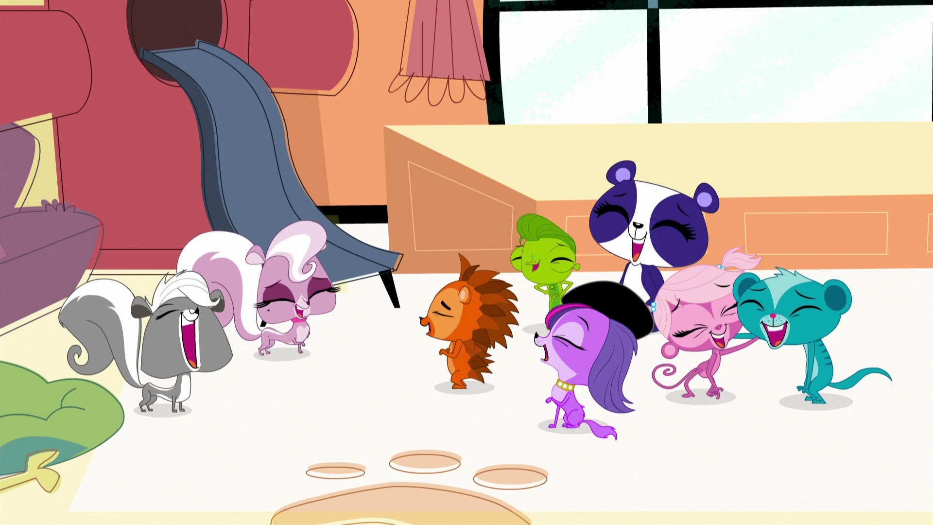 Image Mitzi and the pets laughing.png Littlest Pet Shop (2012 TV