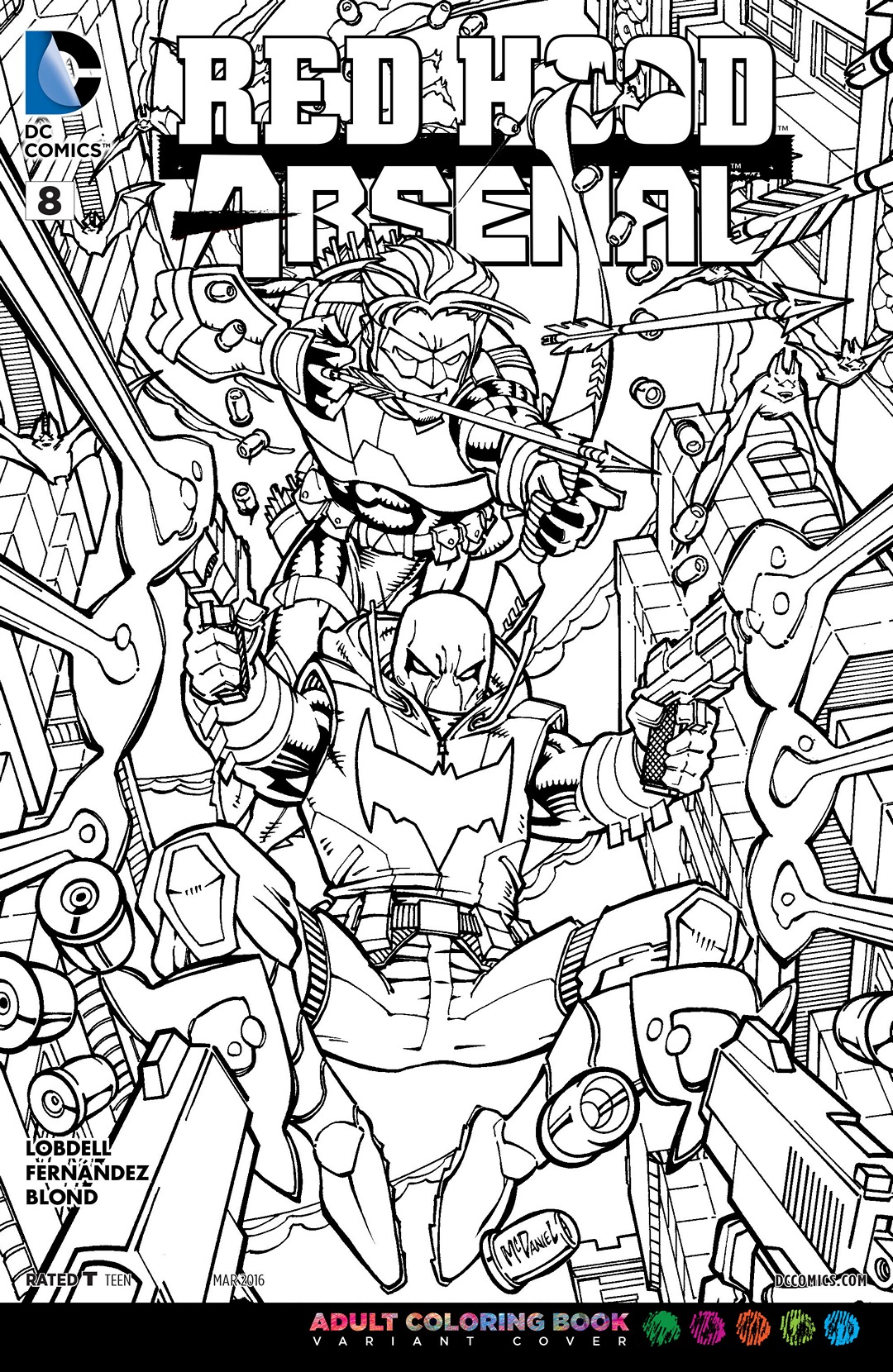 Image Red Hood Arsenal Vol 1 8 Adult Coloring Book Variant.jpg DC
