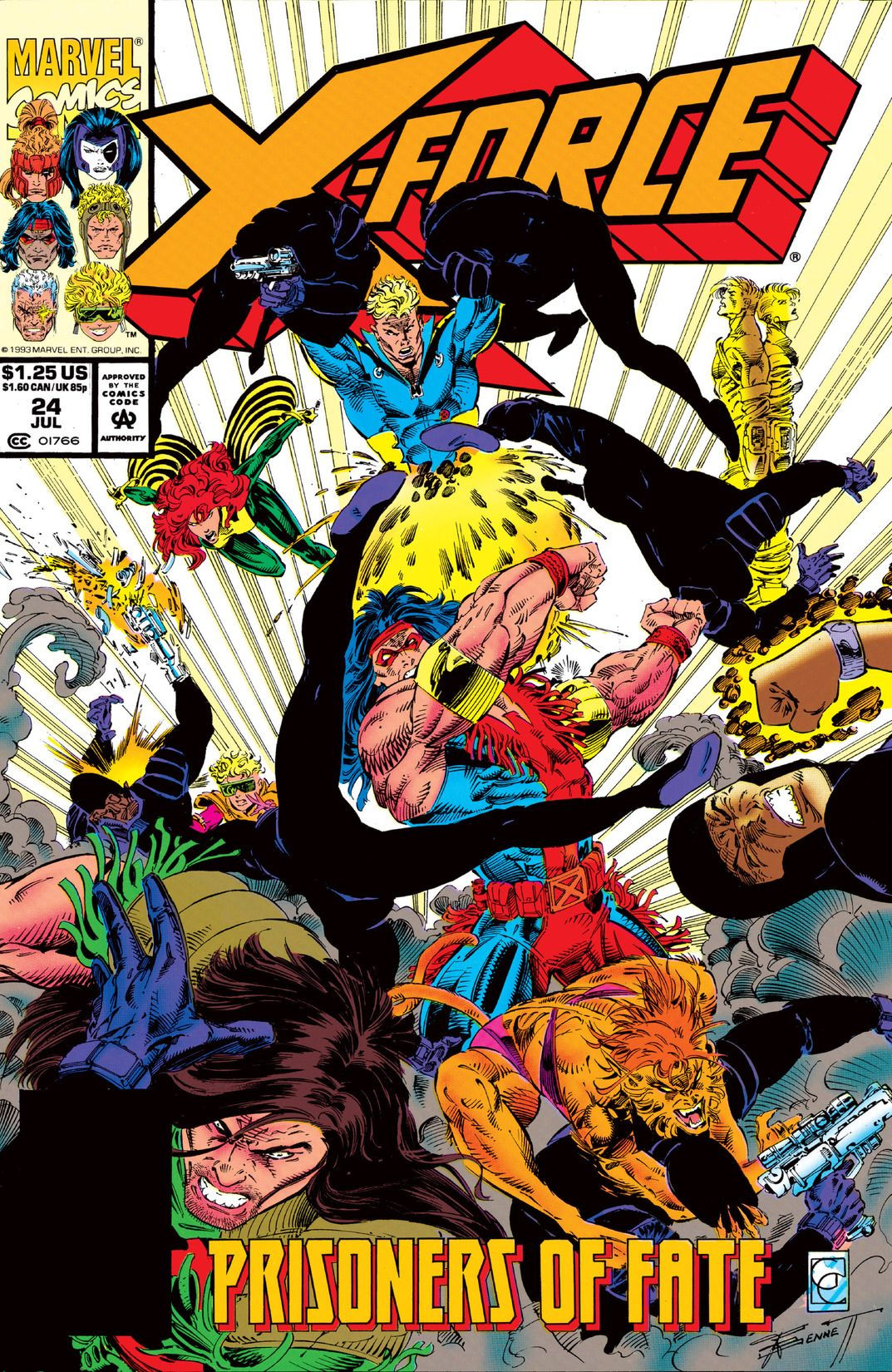X-force comic 59 marvel superhero avengers x men X-force comic 59 marvel superhero avengers x men