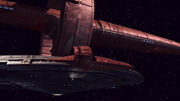 Vulkanisches Shuttle an Enterprise