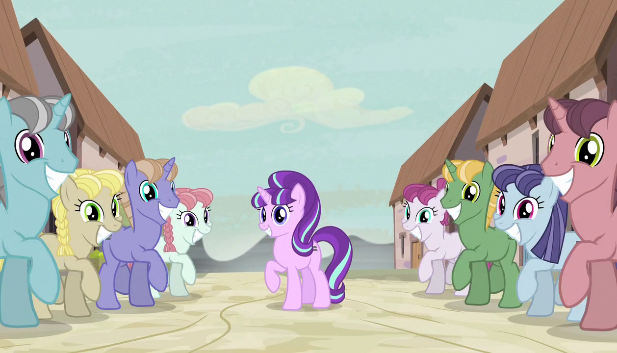 Image Starlight and villagers during In Our Town S5E1.png My Little