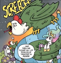 Comic issue 4 Giant mutant cockatrice