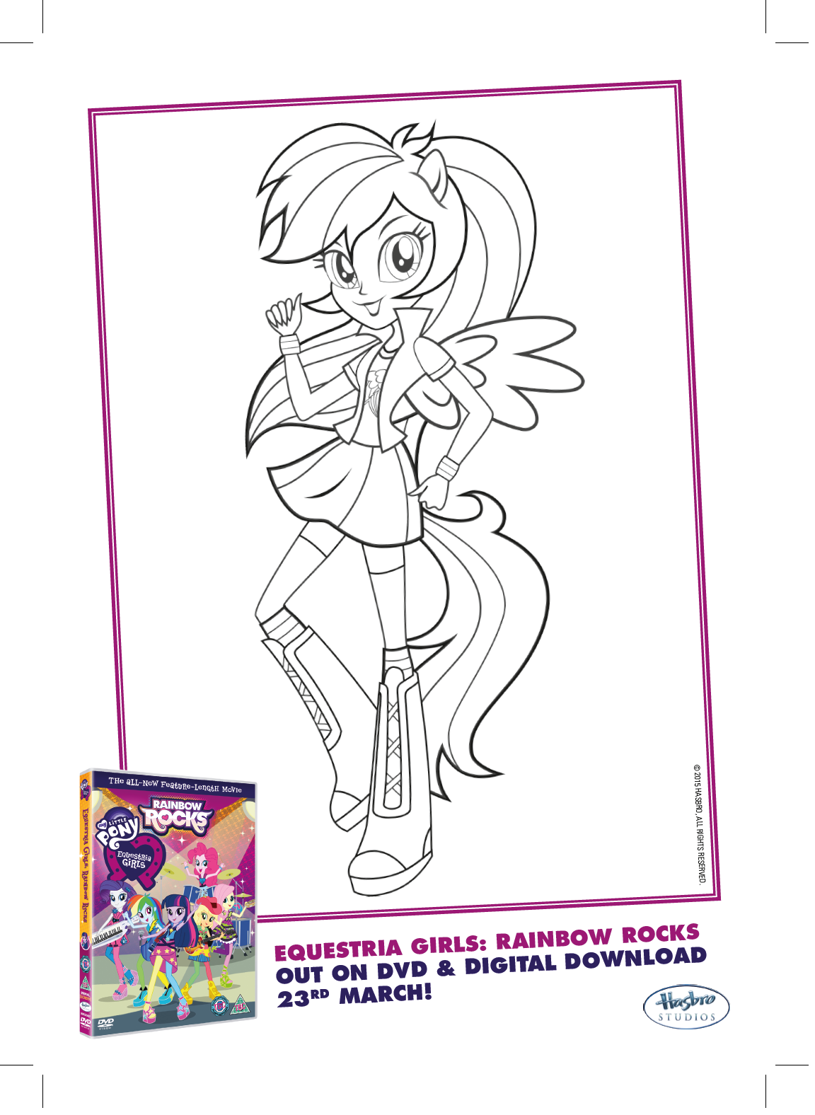 rainbow dash equestria girls coloring pages - photo #12