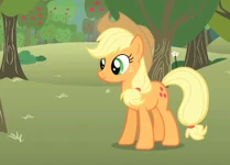 250px-Applejack bucking apples S1E12