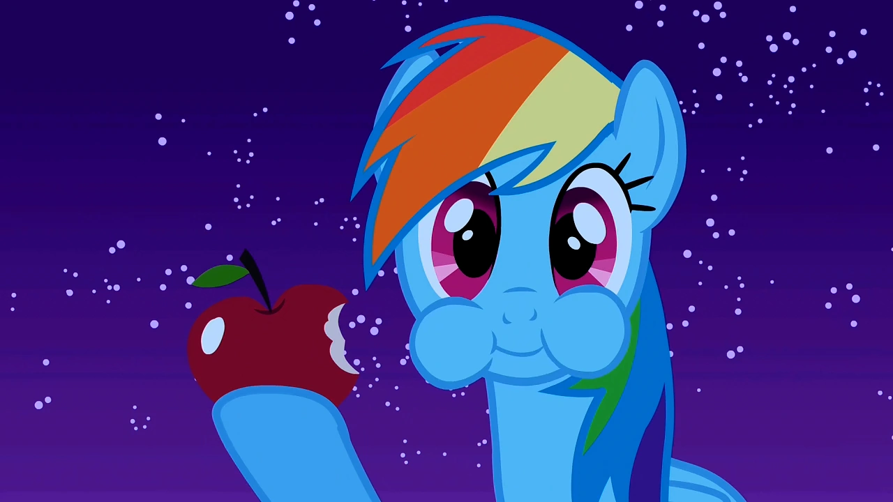 Image - Rainbow Dash eating S1E24.png | My Little Pony Friendship is