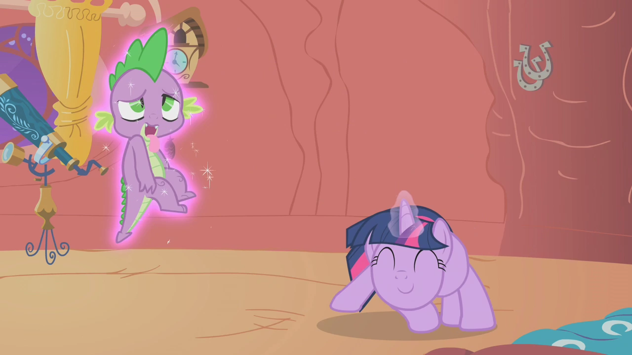 Image - Twilight spinning Spike around S2E02.png | My Little Pony