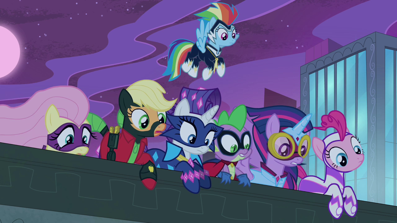 Spike_and_Power_Ponies_looking_over_ledge_S4E06.png