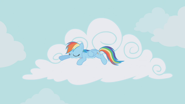 File:Rainbow Dash resting on a cloud S01E05.png