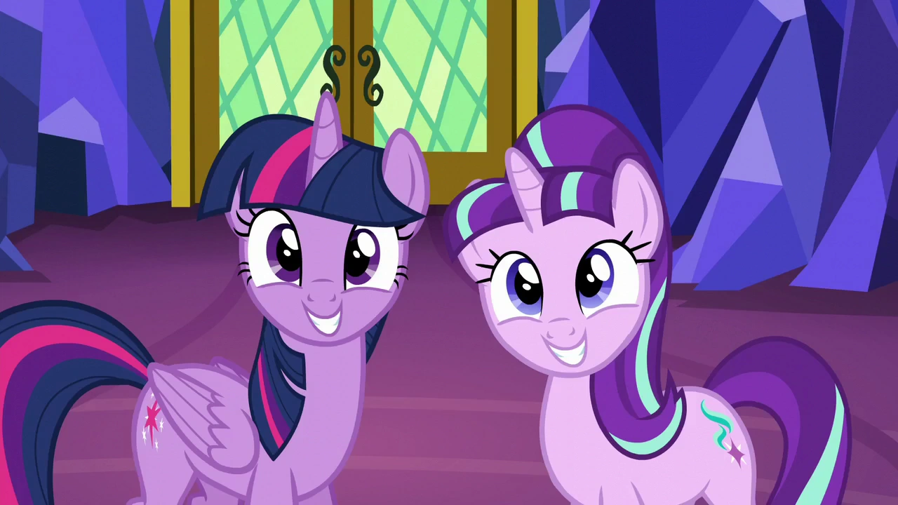 Image - Twilight and Starlight smiling S5E26.png | My Little Pony
