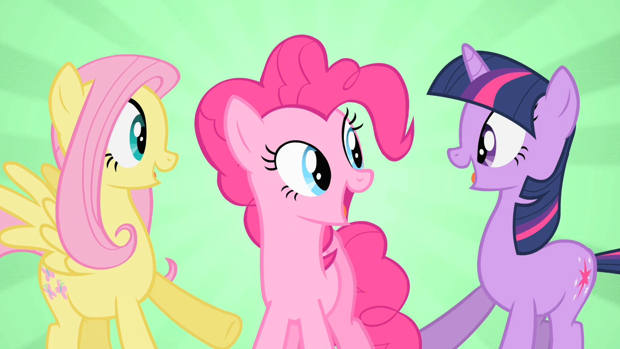 Image Happy Fluttershy Pinkie Pie and Twilight S01E25.png My Little Pony Friendship is Magic