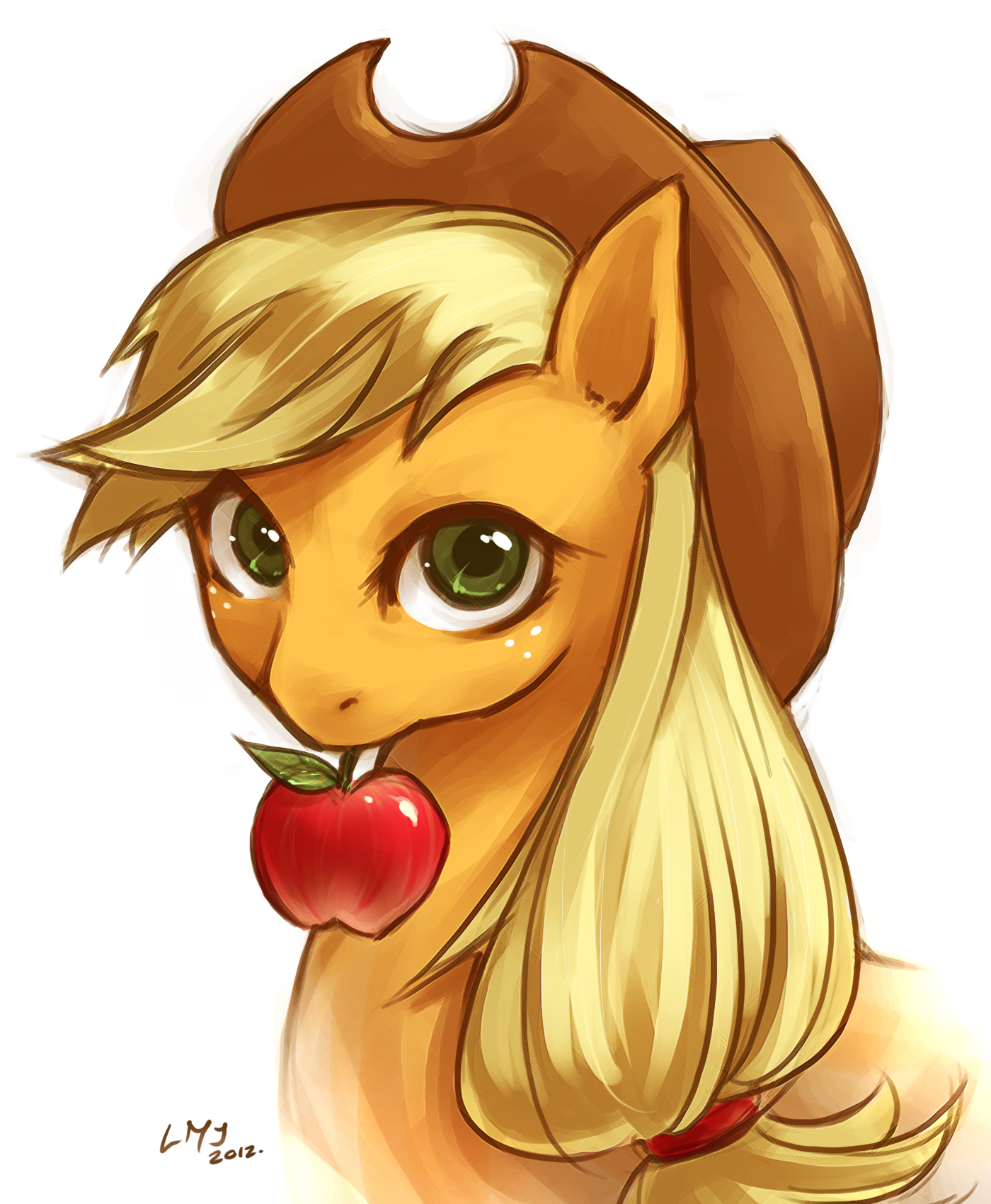 Image - 137355 - Applejack artist-angelickitty89 portrait.jpg | My ...