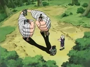 Ino e sua equipe lutam contra Fujin e Raijin.png