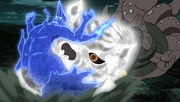 Guy ataca Madara com o Hirudora