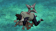 Iruka protege o Naruto