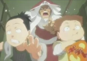 Shikamaru e Chōji quando crianças fugindo do Terceiro Hokage.png