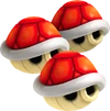 Triple Red Shells - Mario Kart Wii