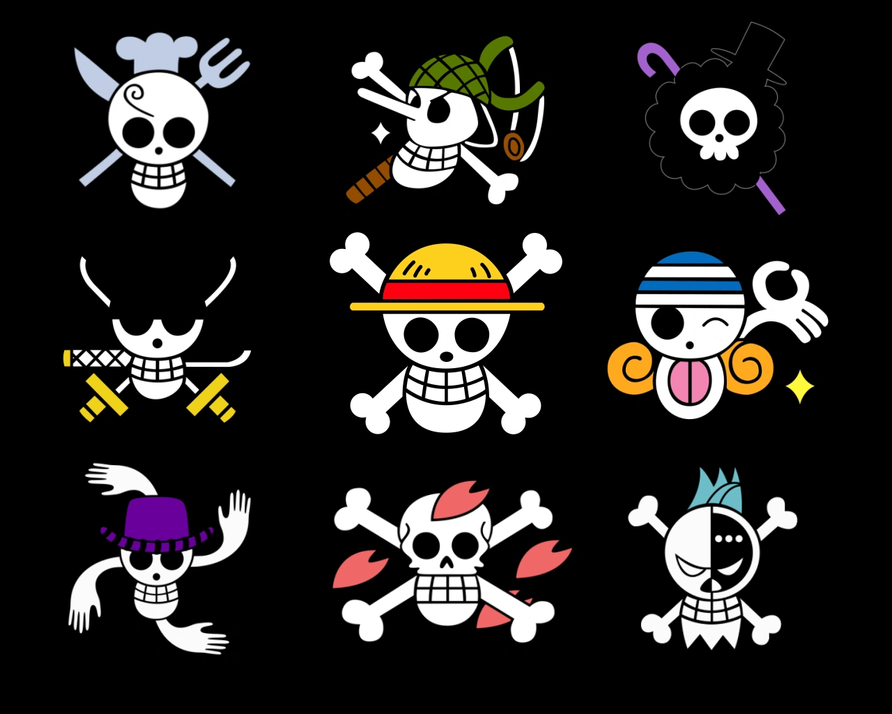 Image Straw Hats Crew Jolly Rogers.png One Piece Wiki Fandom