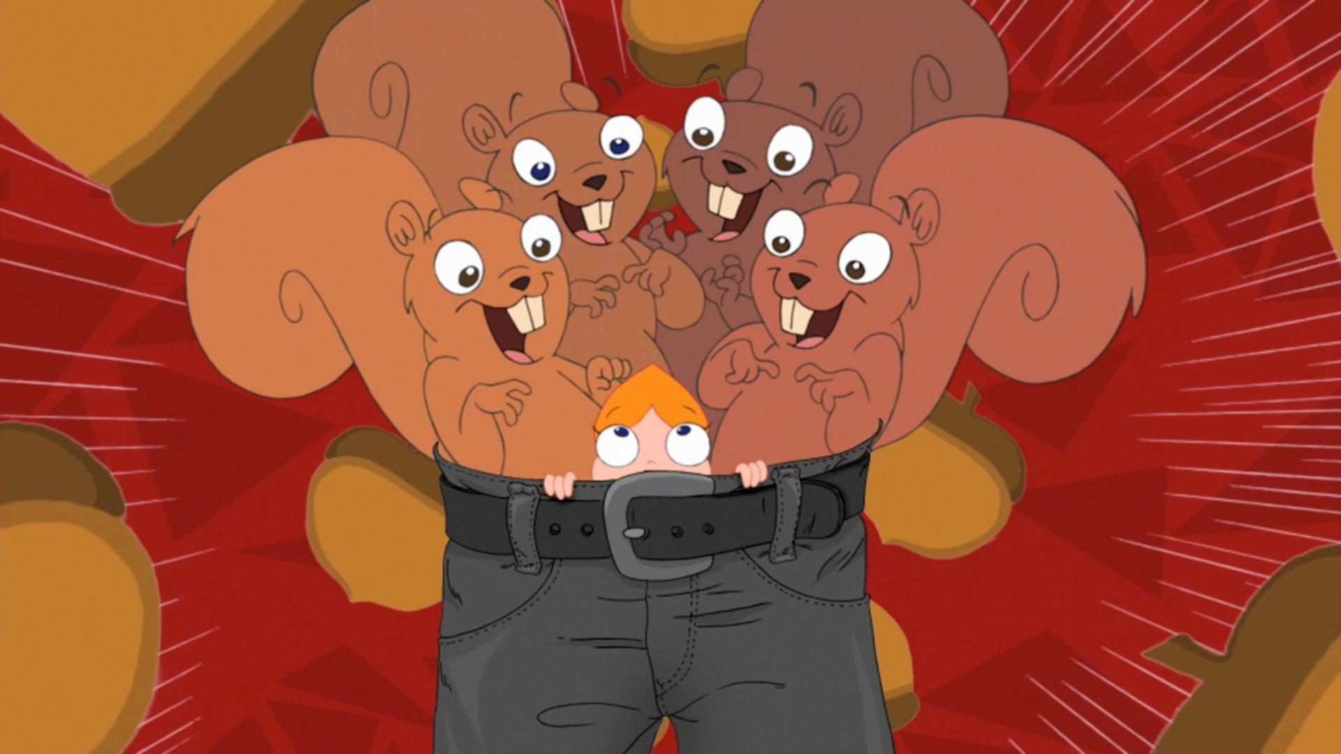 Image Squirrels in the pants.jpg Phineas and Ferb Wiki FANDOM