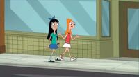 Flynn and Hirano walking