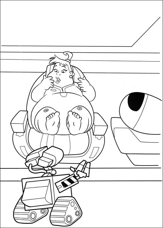 Image - Fat-woman-and-wall-e-coloring-page.jpg | Pixar Wiki | Fandom