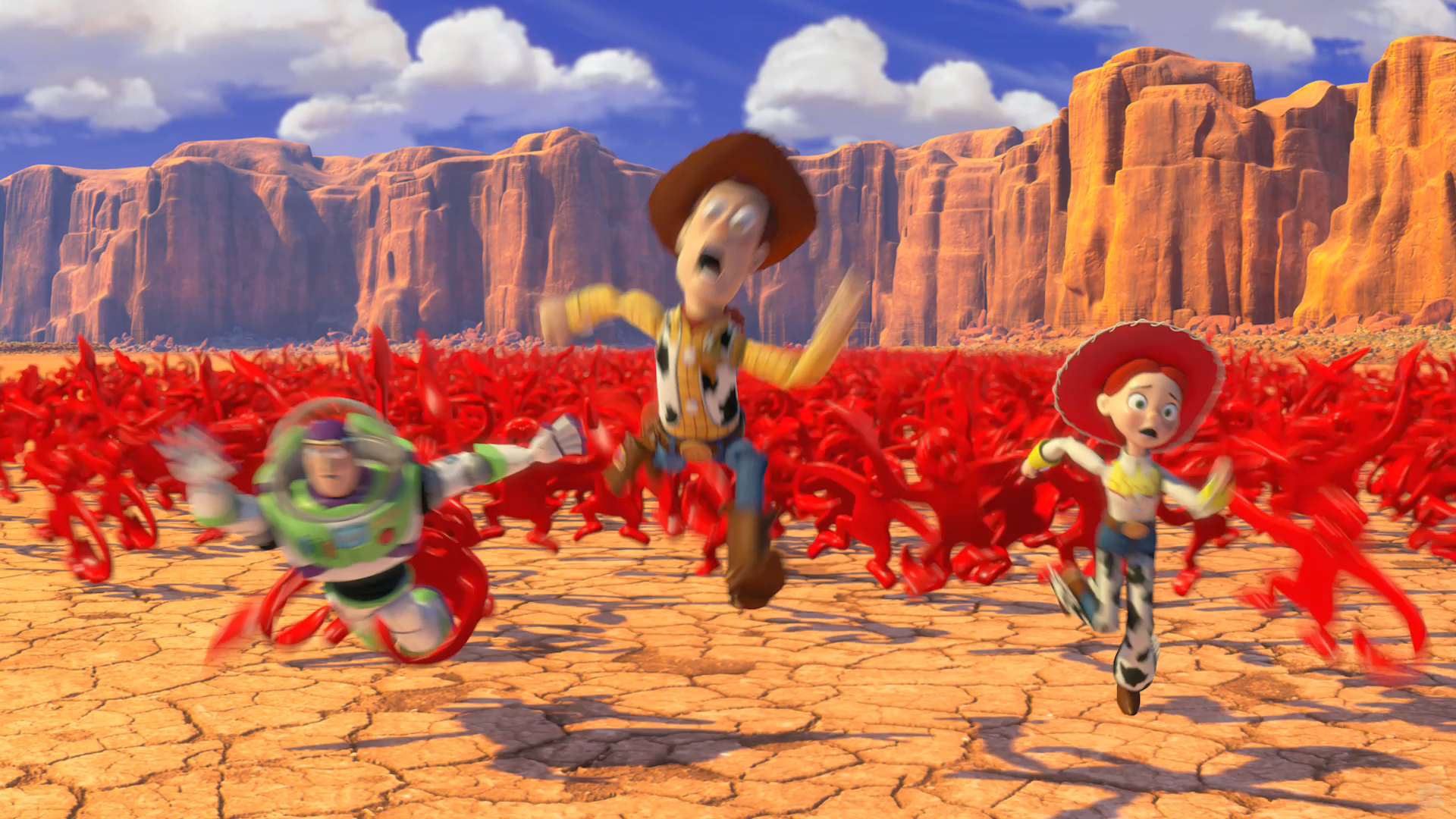 toy story monkey in a barrel