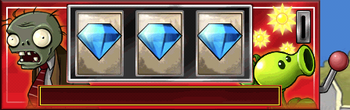 How to get three diamonds in slot machine plants vs zombies