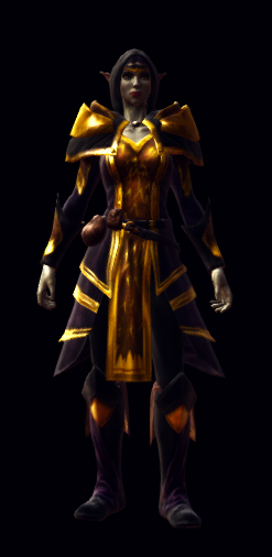Dark empyrean armor set female