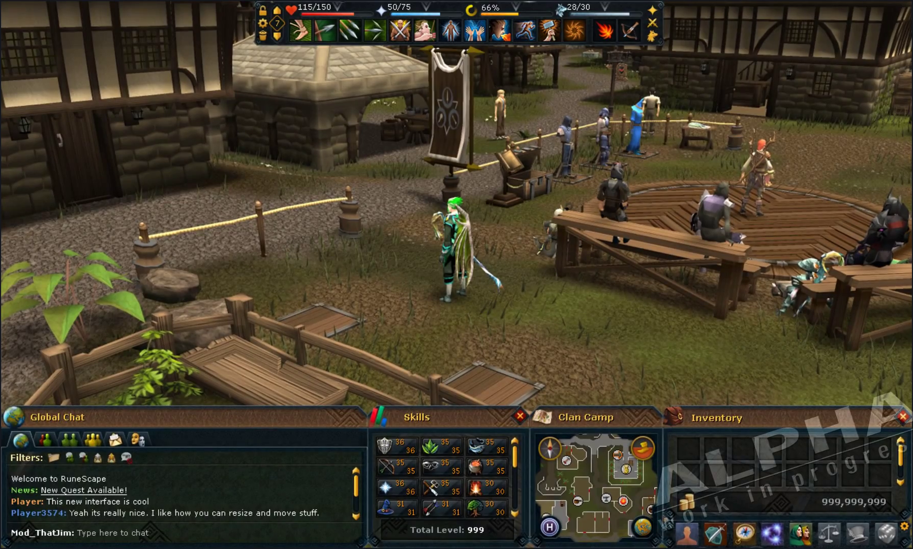 Image RS3 Customizable Interface Alpha Build 2.png RuneScape Wiki