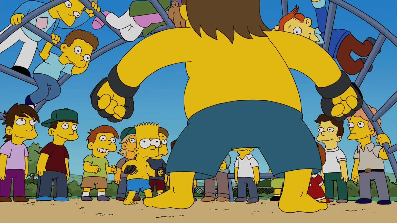 Image - Bart vs Nelson.jpg | Simpsons Wiki | Fandom powered by Wikia