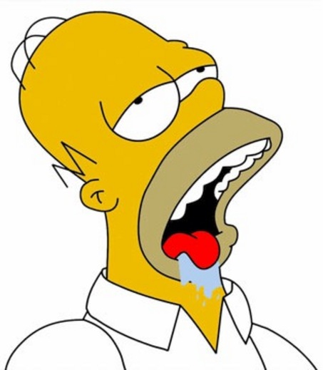 Image result for homer simpson drool