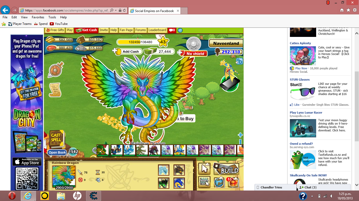 social empires lightning dragon