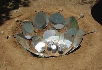 Parabolic Earthen Solar Cooker