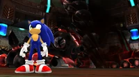 Sonic beating Eggman... again