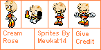 Cream Rose Sprites by Mewkat14