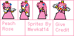 Peach Rose Sprites by Mewkat14