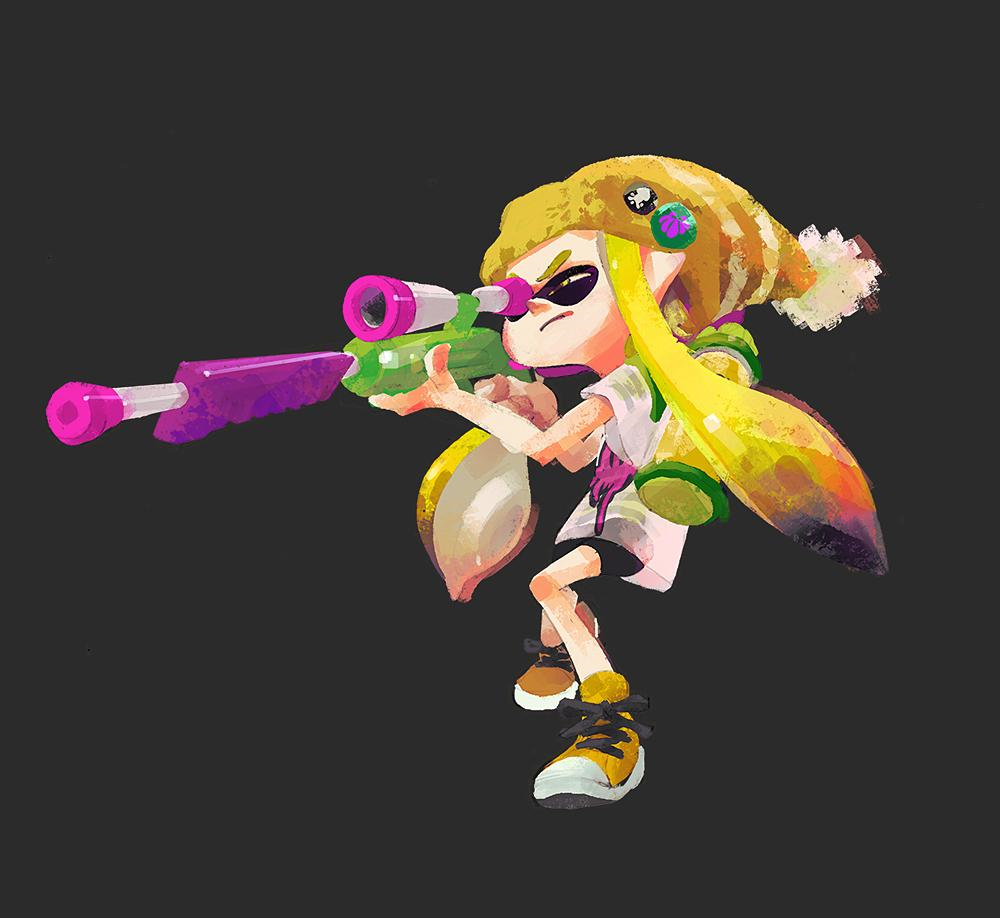 Image Inkling With Charge Shot Gunpng Splatoon Wiki Fandom Powered By Wikia 6142