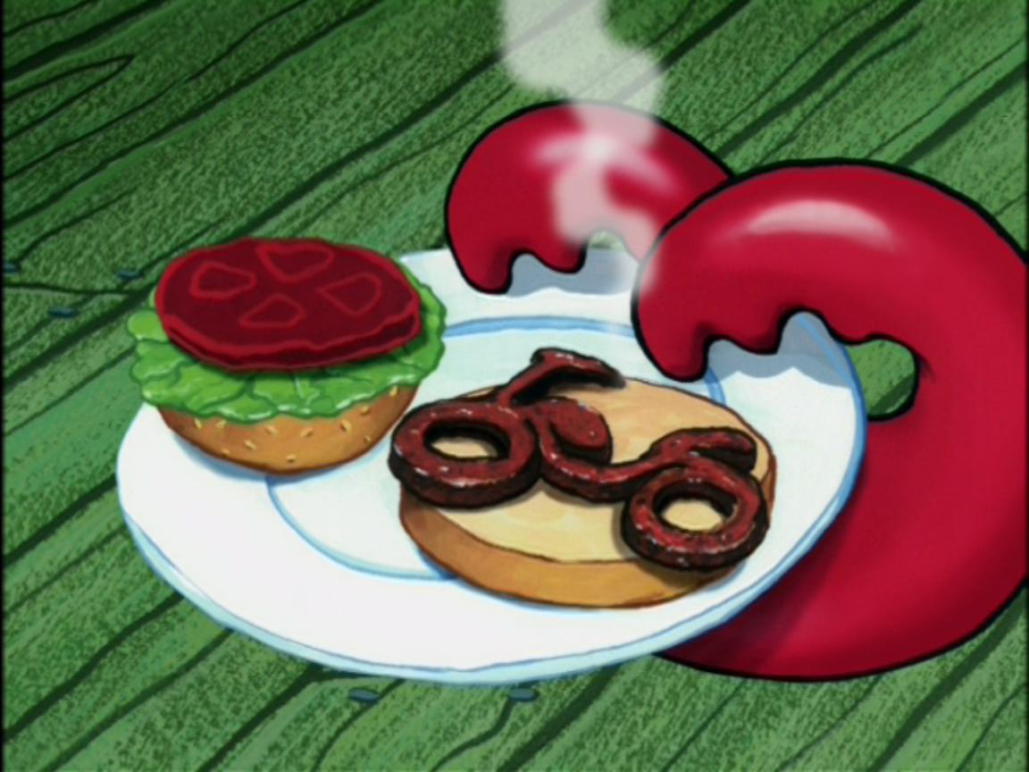 jelly burger spongebob
