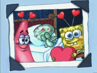 Picture Of Patrick, Squidward Sleeping, &amp; Spongebob On Valentines Day